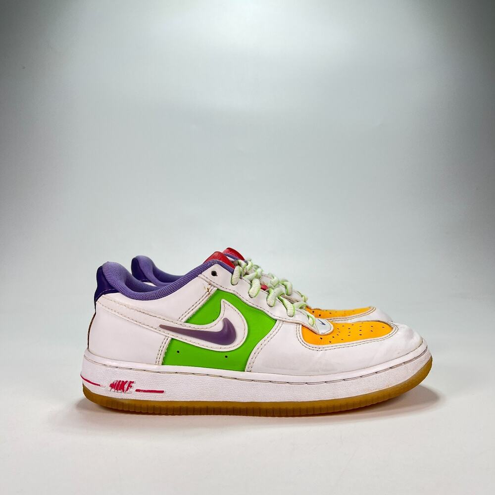 Nike Air Force 1 LV8 GS Fruit Colors Lifestyle Shoes FD1036-100 Youth Size 2.5Y